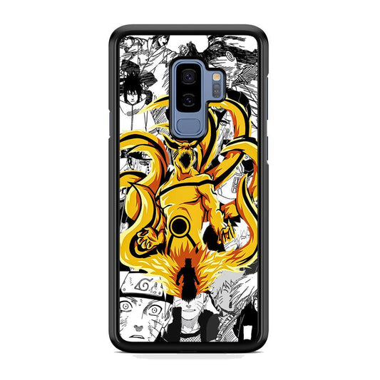 Naruto Strength for Comrade Samsung Galaxy S9 Plus Case-Rubber White (2D Case)-Oxvistore