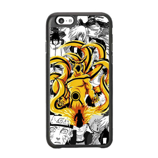 Naruto Strength for Comrade iPhone 6 Plus | 6s Plus Case-Rubber White (2D Case)-Oxvistore