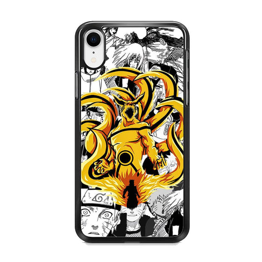 Naruto Strength for Comrade iPhone XR Case-Tempered Glass Case-Oxvistore