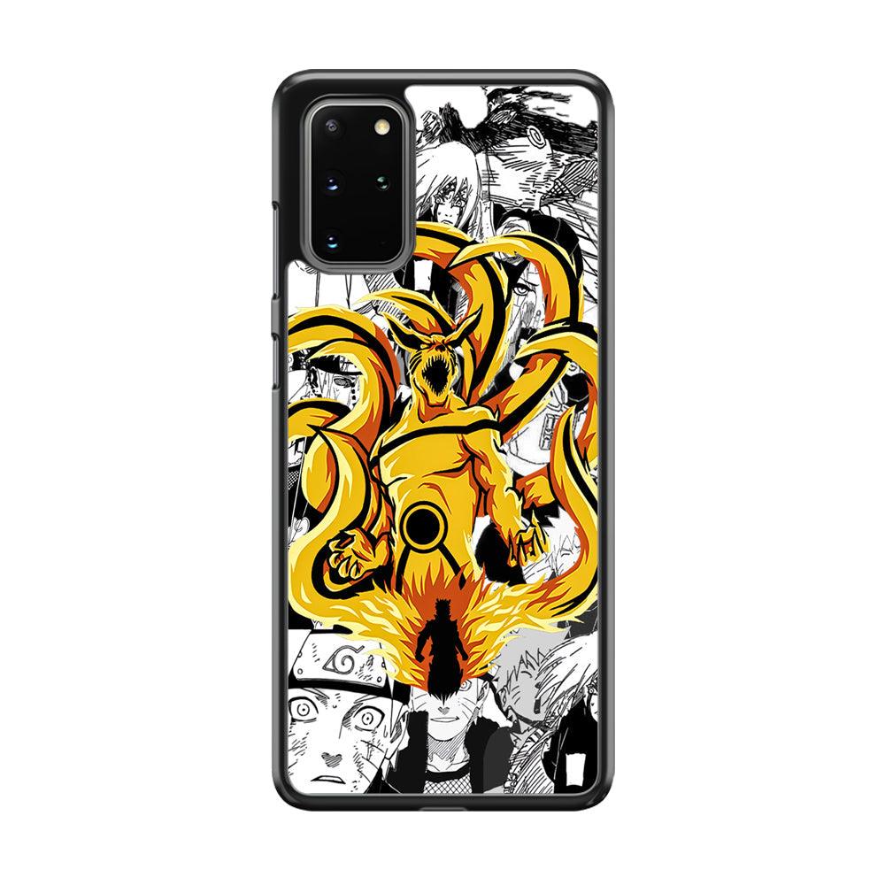 Naruto Strength for Comrade Samsung Galaxy S20 Plus Case-Rubber Black (2D Case)-Oxvistore