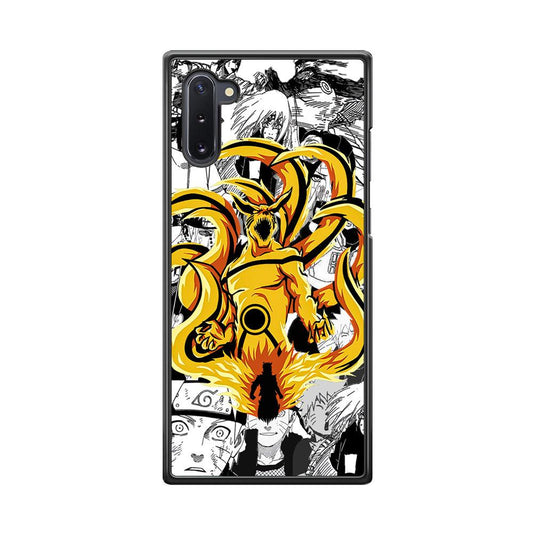 Naruto Strength for Comrade Samsung Galaxy Note 10 Case-Rubber Black (2D Case)-Oxvistore