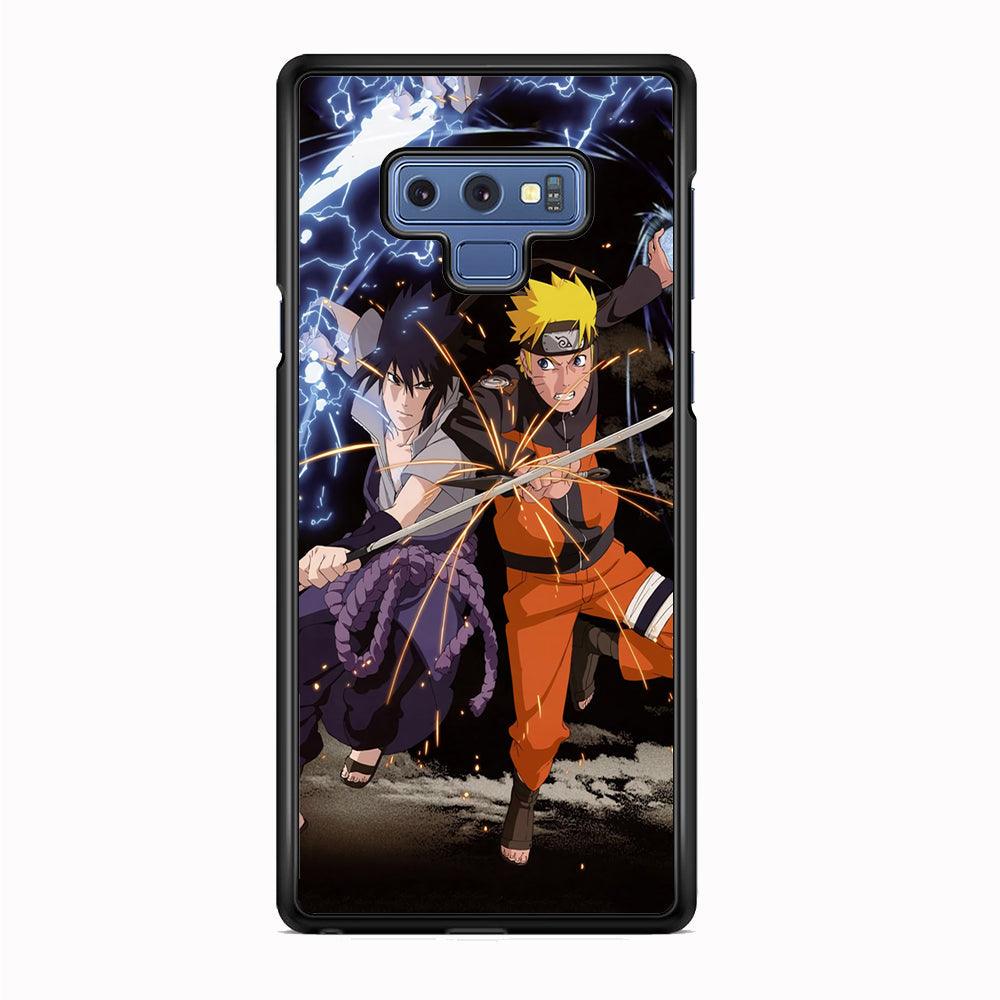 Naruto The Battle of End Samsung Galaxy Note 9 Case-Rubber Black (2D Case)-Oxvistore