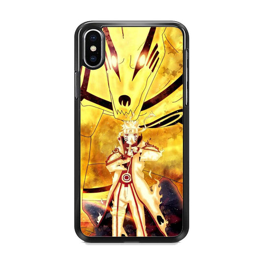 Naruto The Partner iPhone XS MAX Case-Rubber Black (2D Case)-Oxvistore