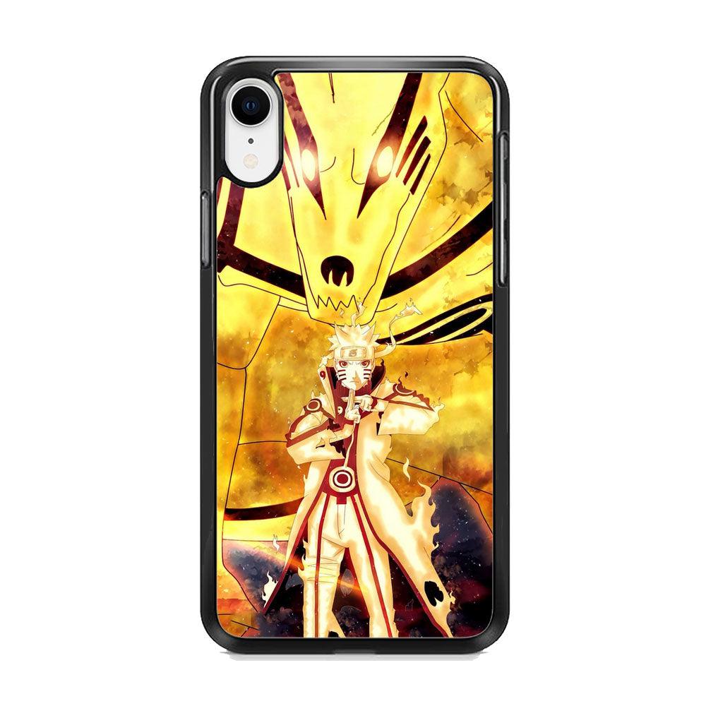 Naruto The Partner iPhone XR Case-Rubber Black (2D Case)-Oxvistore
