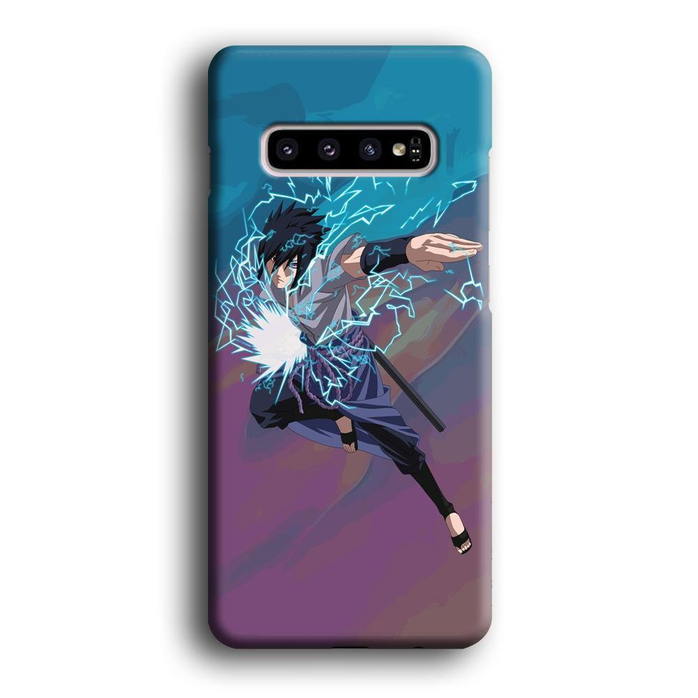 Naruto Uchiha Sasuke Beattle Style Samsung Galaxy S10 Case-Oxvistore