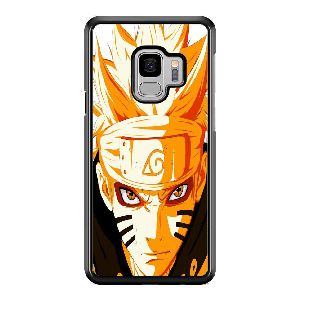 Naruto Will Turn Into Kyubi Samsung Galaxy S9 Case-Rubber Black (2D Case)-Oxvistore