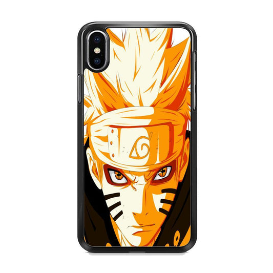 Naruto Will Turn Into Kyubi iPhone XS Case-Rubber Black (2D Case)-Oxvistore