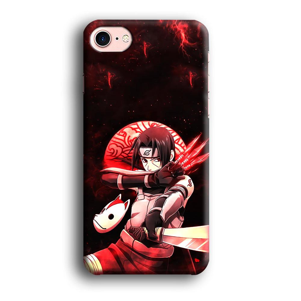 Naruto on Itachi Anbu Mission iPhone 8 Case-Oxvistore