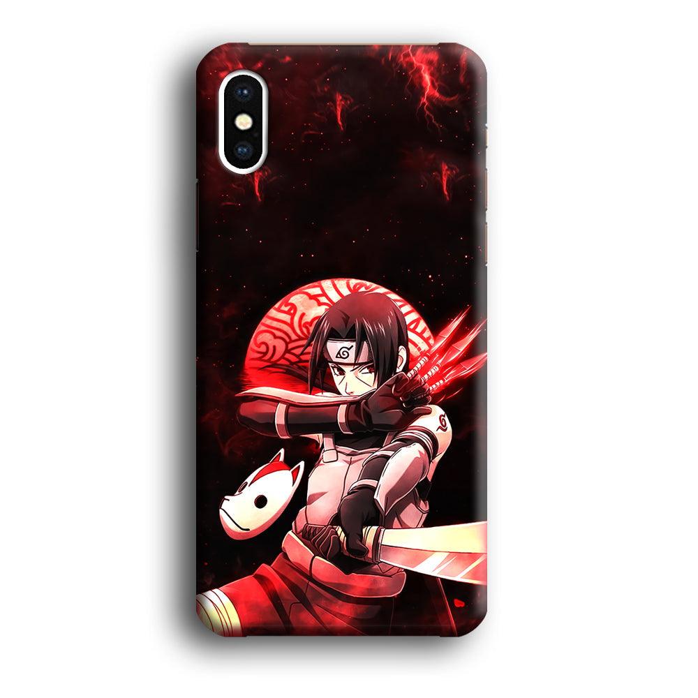 Naruto on Itachi Anbu Mission iPhone Xs Max Case-Oxvistore