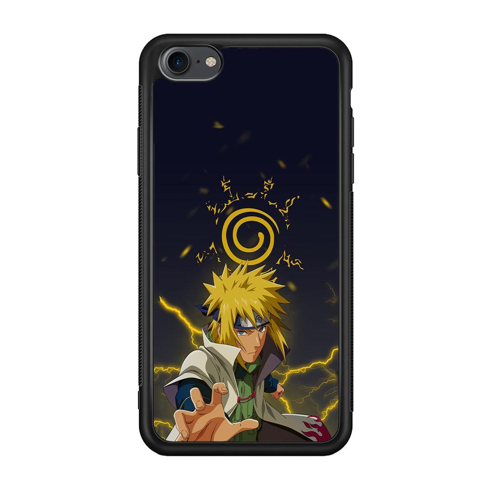 Naruto on Minato Yellow Flash iPhone 8 Case-Oxvistore