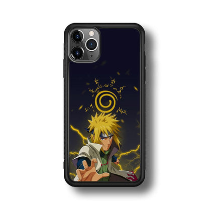 Naruto on Minato Yellow Flash iPhone 11 Pro Case-Oxvistore