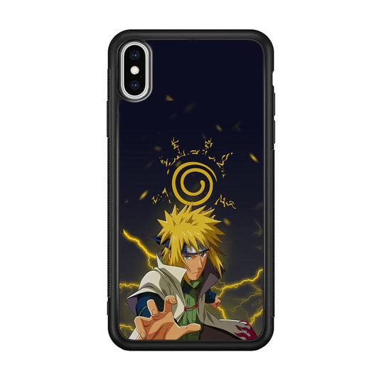 Naruto on Minato Yellow Flash iPhone X Case-Oxvistore