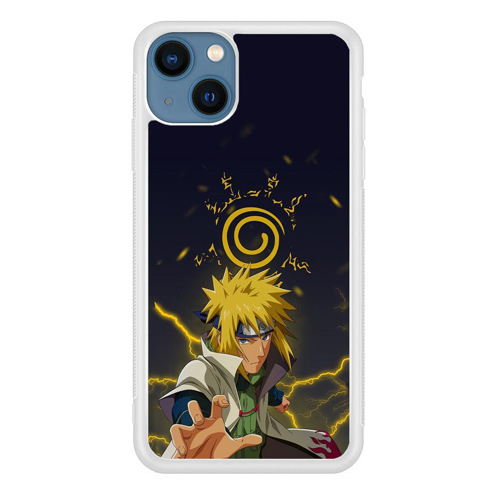 Naruto on Minato Yellow Flash iPhone 14 Plus Case-Oxvistore