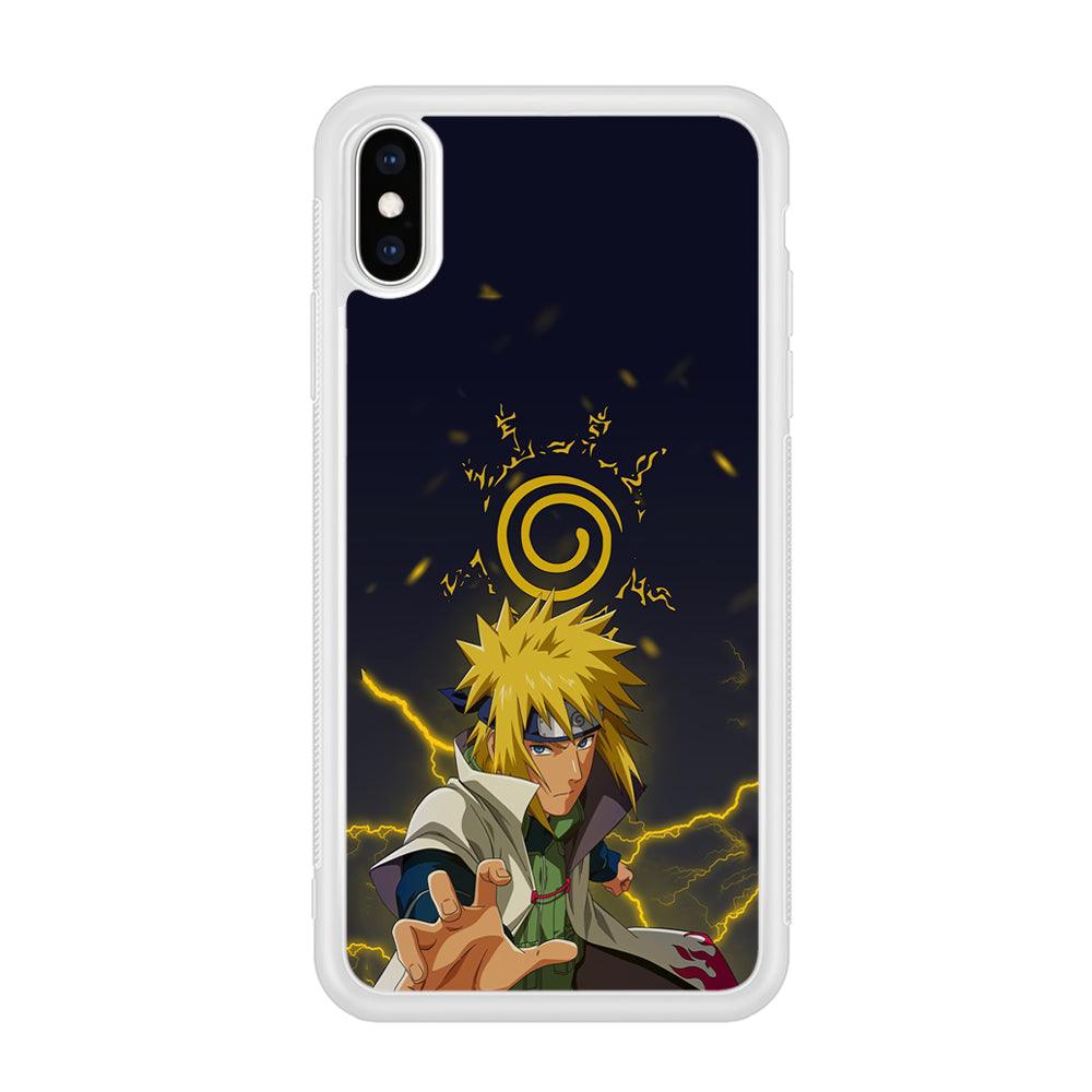 Naruto on Minato Yellow Flash iPhone Xs Max Case-Oxvistore