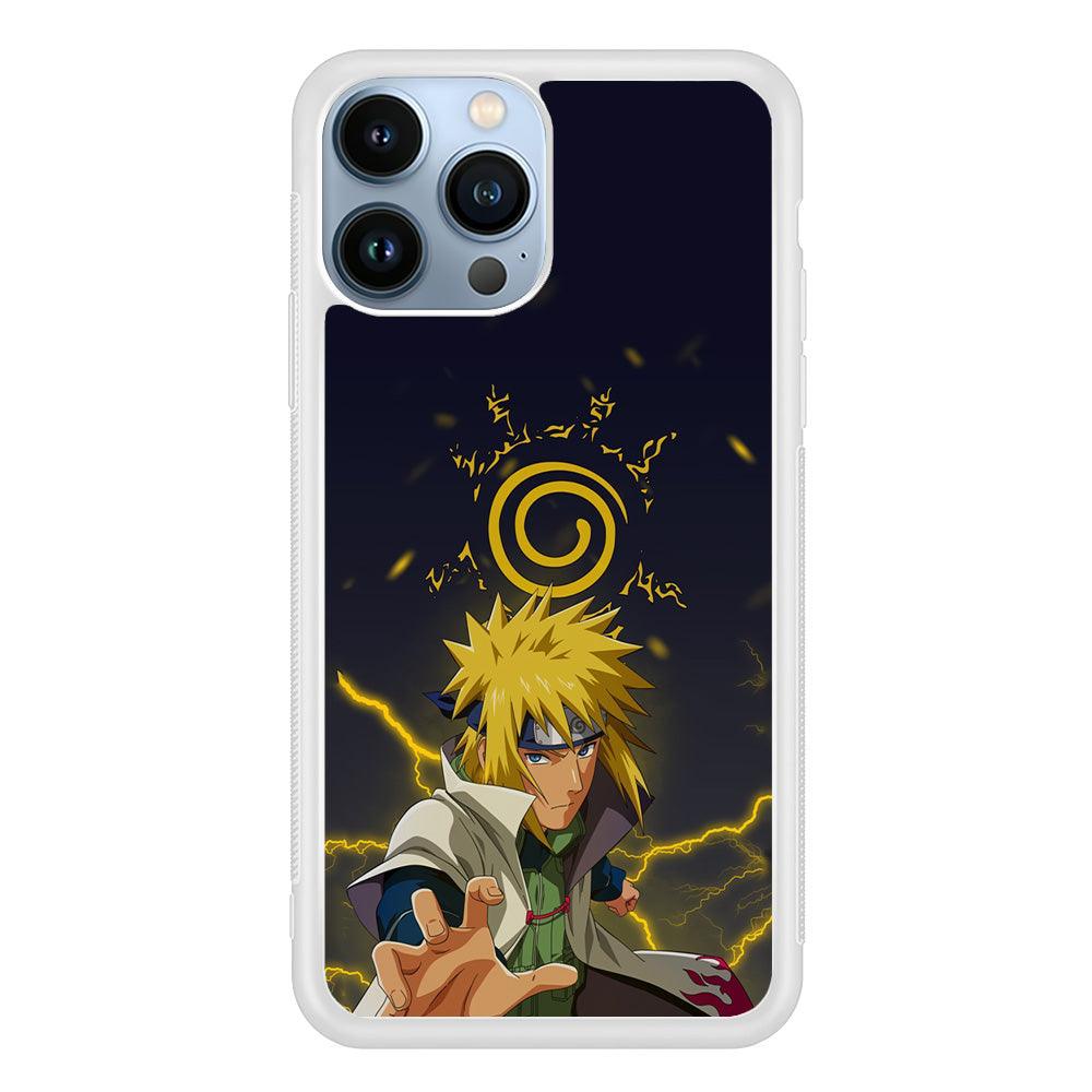 Naruto on Minato Yellow Flash iPhone 15 Pro Case-Oxvistore