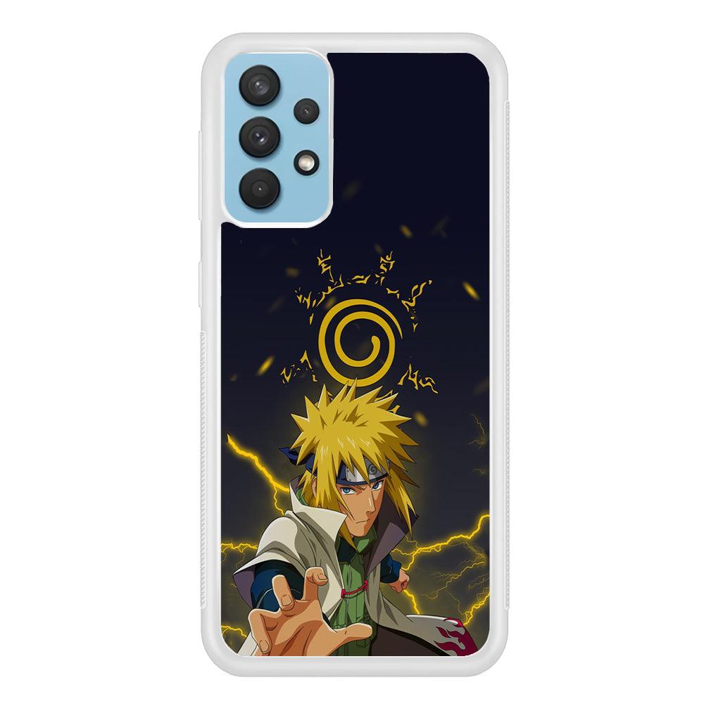 Naruto on Minato Yellow Flash Samsung Galaxy A32 Case-Oxvistore