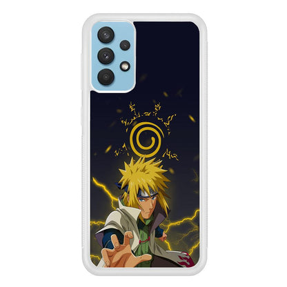 Naruto on Minato Yellow Flash Samsung Galaxy A32 Case-Oxvistore