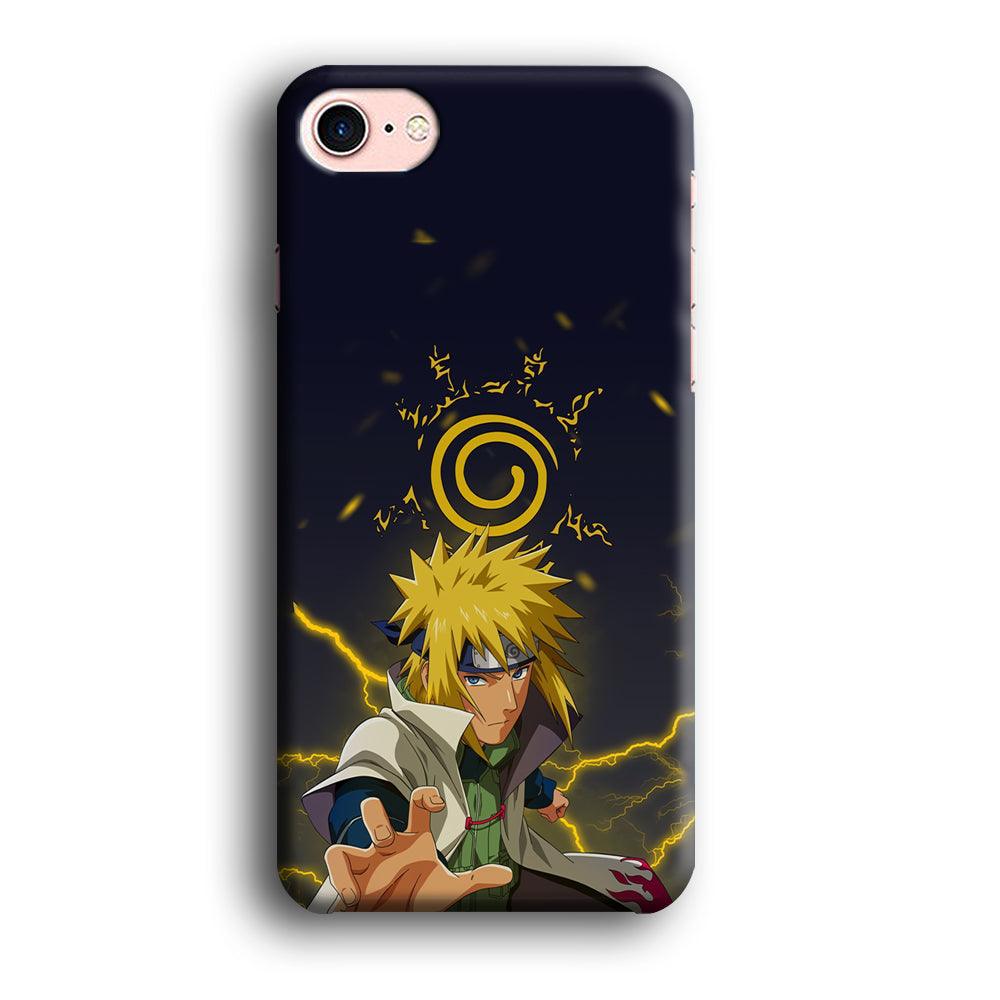 Naruto on Minato Yellow Flash iPhone 8 Case-Oxvistore