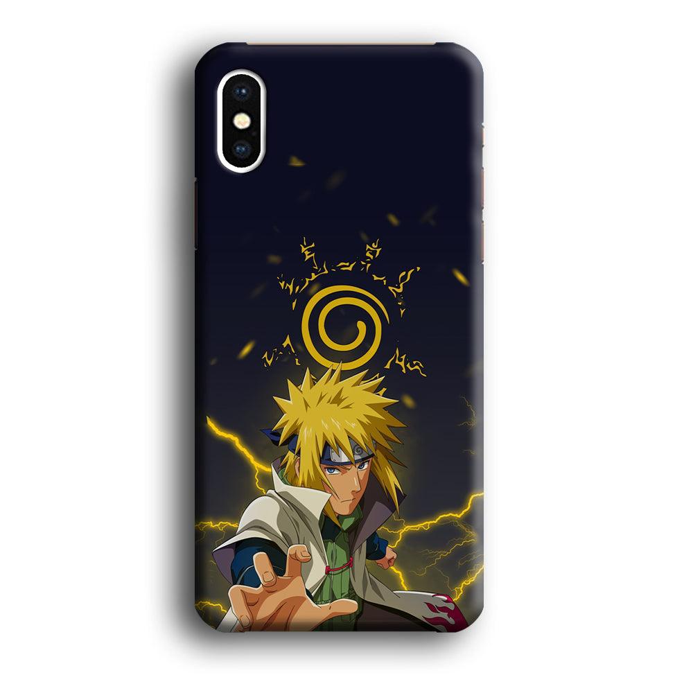 Naruto on Minato Yellow Flash iPhone Xs Max Case-Oxvistore