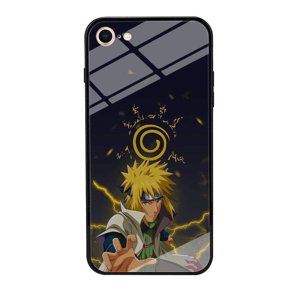 Naruto on Minato Yellow Flash iPhone 8 Case-Oxvistore