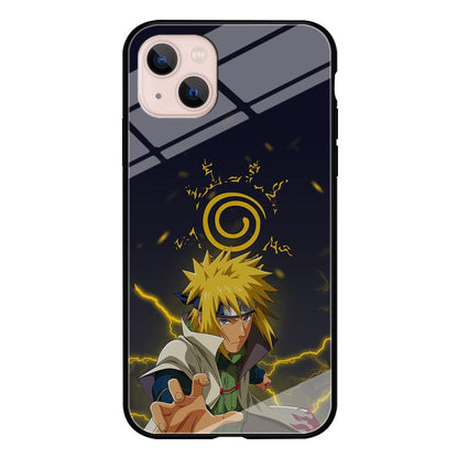 Naruto on Minato Yellow Flash iPhone 13 Case-Oxvistore