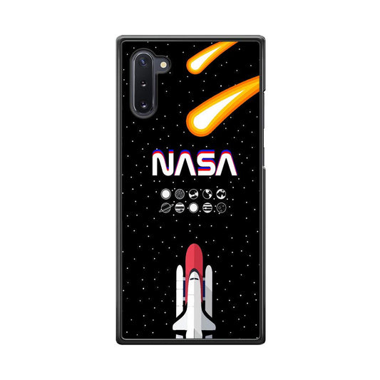 Nasa Aerospace Launch Samsung Galaxy Note 10 Case-Rubber Black (2D Case)-Oxvistore
