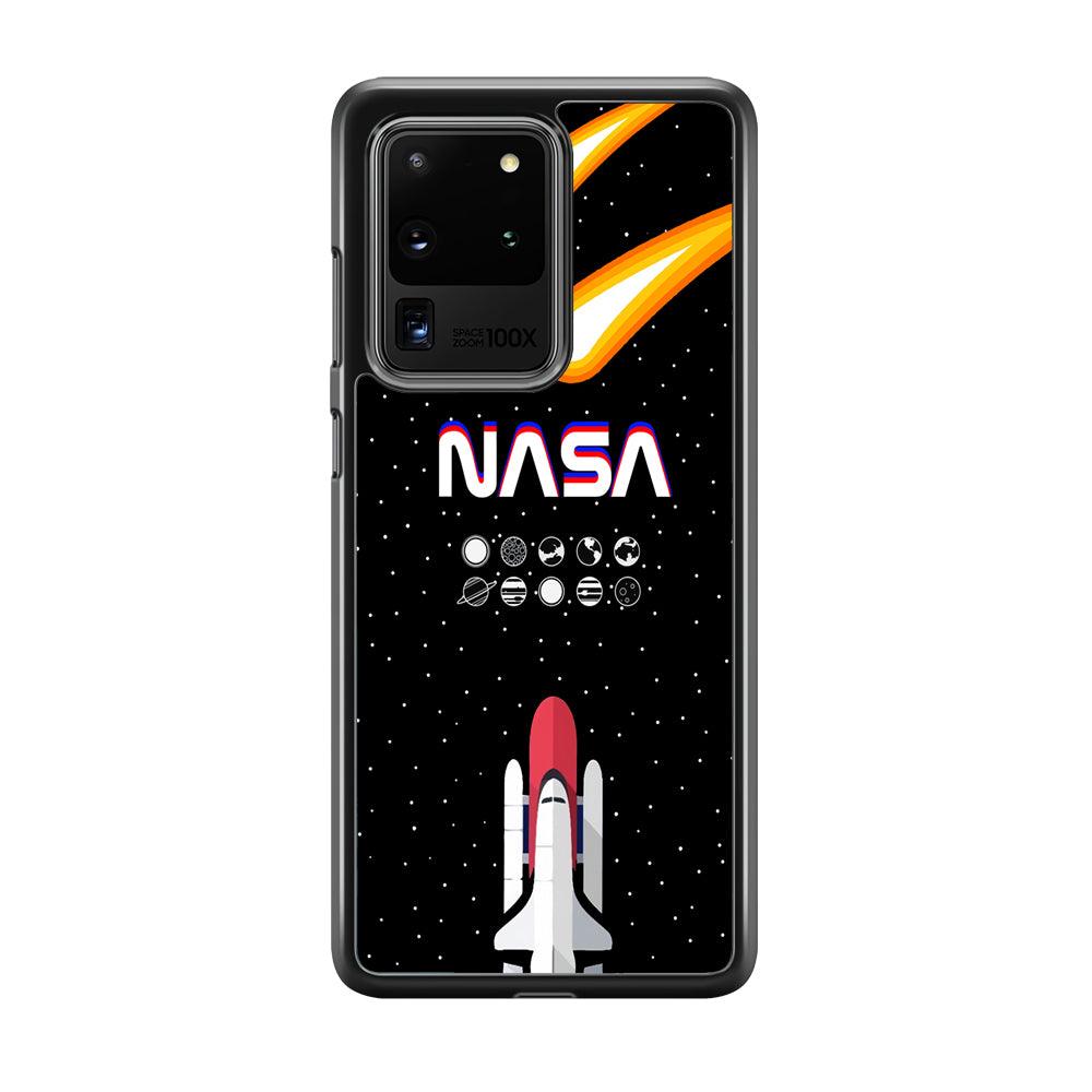 Nasa Aerospace Launch Samsung Galaxy S20 Ultra Case-Rubber Black (2D Case)-Oxvistore