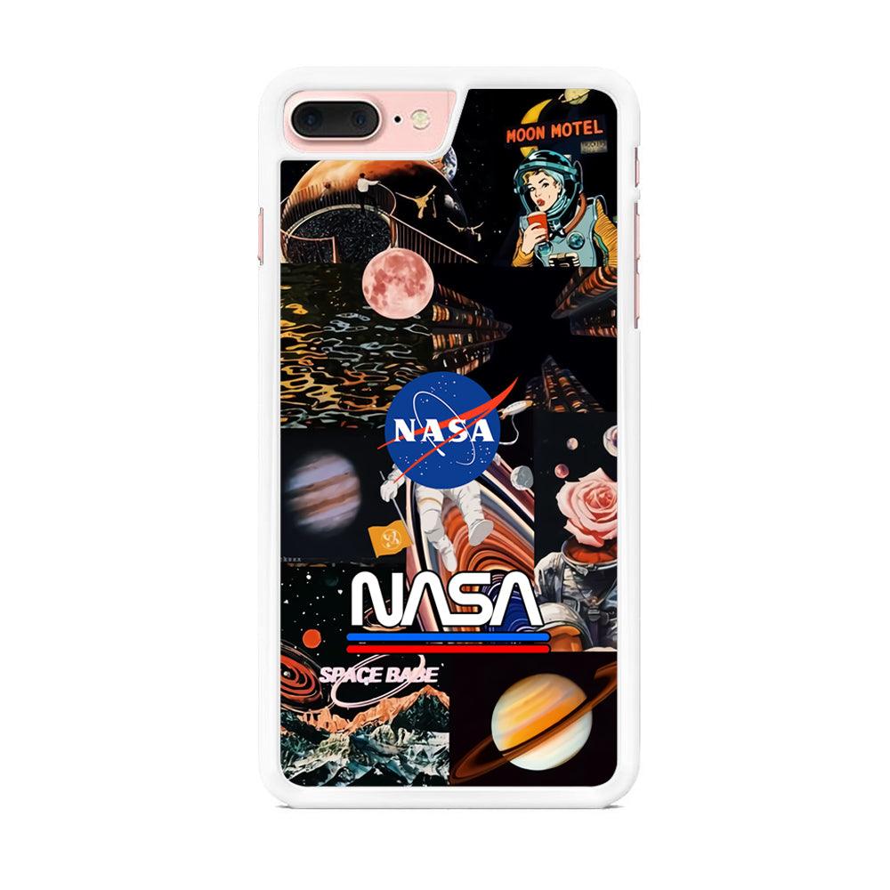 Nasa Astronaut Hustle iPhone 8 Plus Case-Oxvistore