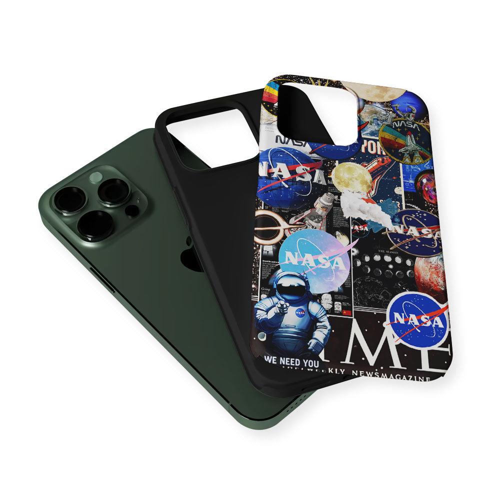 Nasa Galaxy Aesthetic 2 in 1 Tough Phone Case