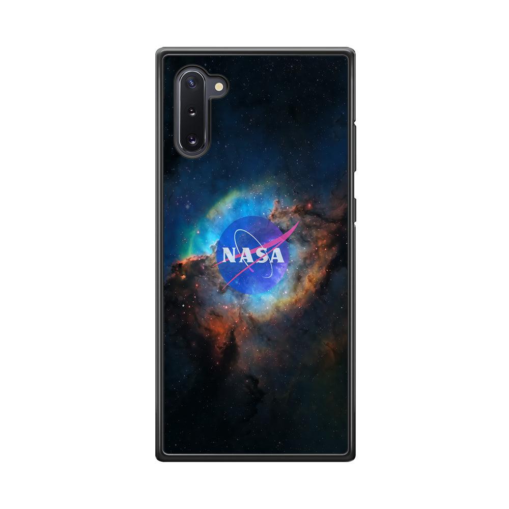 Nasa Light Splash Samsung Galaxy Note 10 Case-Rubber Black (2D Case)-Oxvistore
