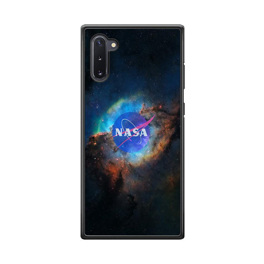 Nasa Light Splash Samsung Galaxy Note 10 Case-Rubber Black (2D Case)-Oxvistore