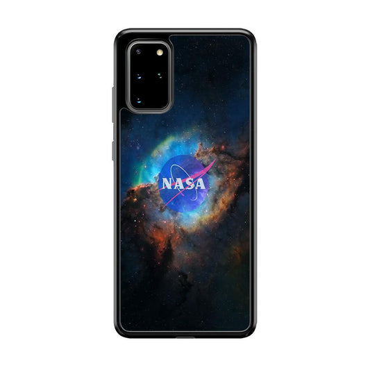 Nasa Light Splash Samsung Galaxy S20 Plus Case-Rubber Black (2D Case)-Oxvistore