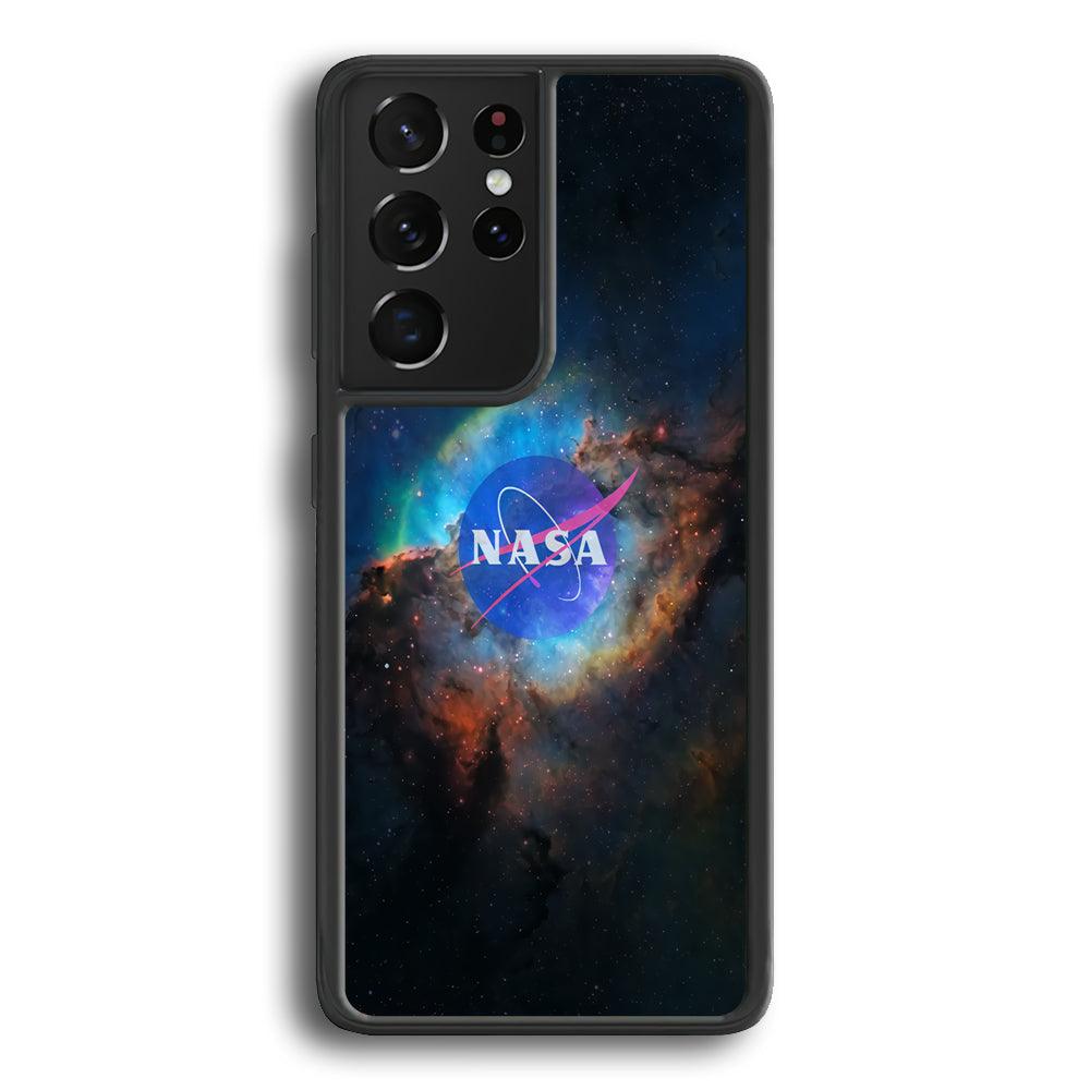 Nasa Light Splash Samsung Galaxy S23 Ultra Case-Rubber Black (2D Case)-Oxvistore