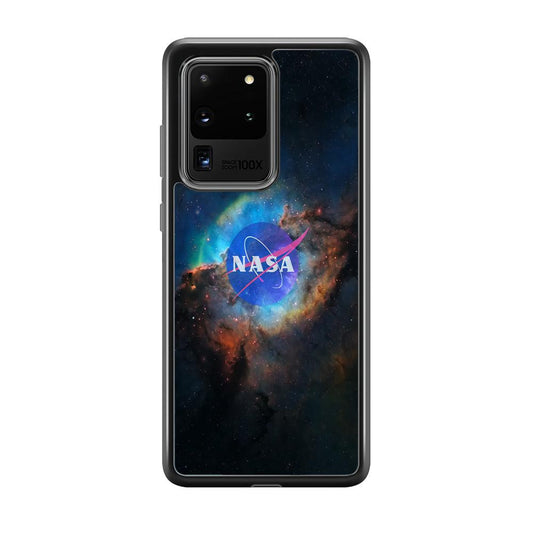Nasa Light Splash Samsung Galaxy S20 Ultra Case-Rubber Black (2D Case)-Oxvistore