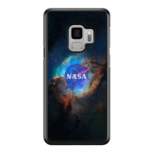 Nasa Light Splash Samsung Galaxy S9 Case-Rubber Black (2D Case)-Oxvistore