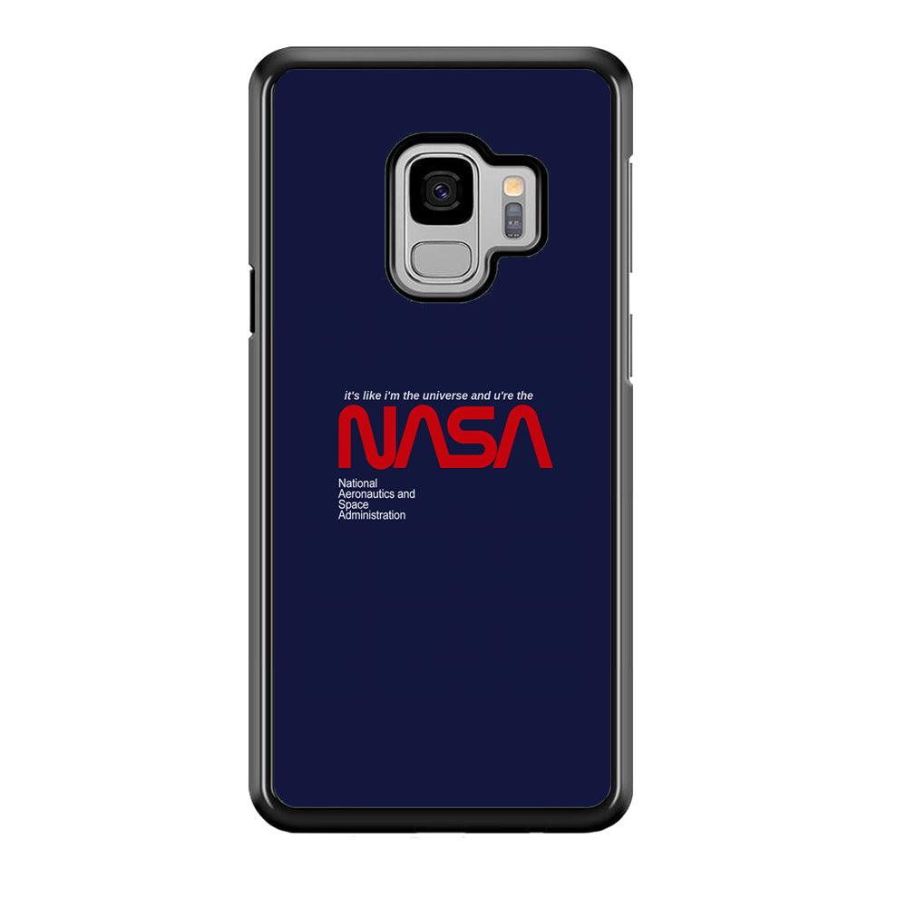 Nasa Like The Universe Samsung Galaxy S9 Case-Rubber Black (2D Case)-Oxvistore
