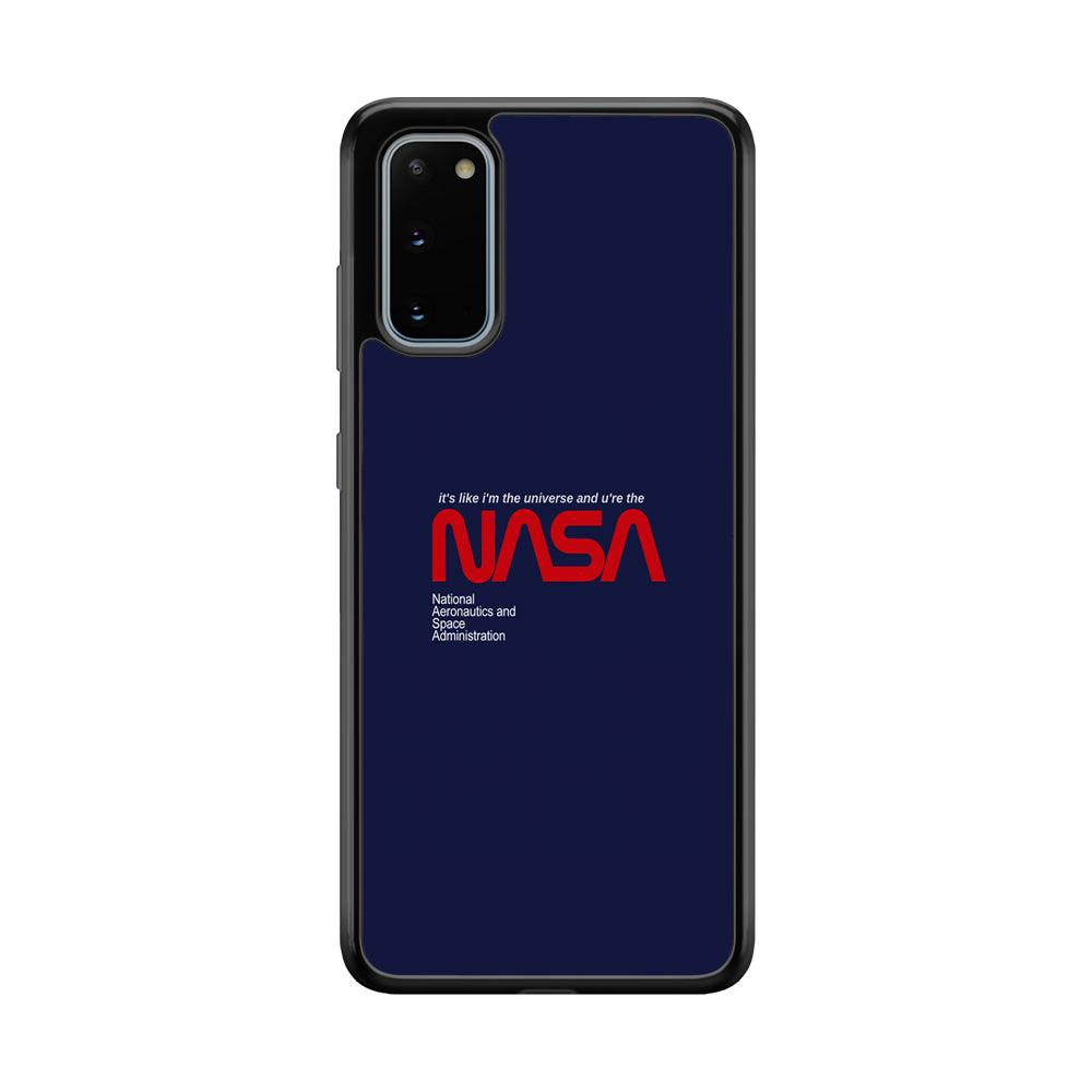 Nasa Like The Universe Samsung Galaxy S20 Case-Rubber Black (2D Case)-Oxvistore