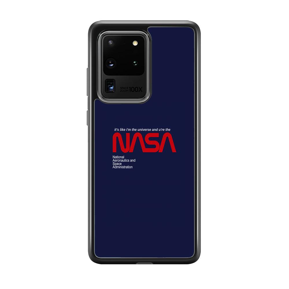Nasa Like The Universe Samsung Galaxy S20 Ultra Case-Rubber Black (2D Case)-Oxvistore
