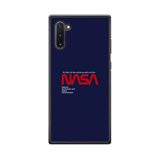 Nasa Like The Universe Samsung Galaxy Note 10 Case-Rubber Black (2D Case)-Oxvistore