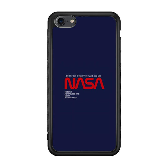 Nasa Like The Universe iPhone 7 Case-Rubber Black (2D Case)-Oxvistore