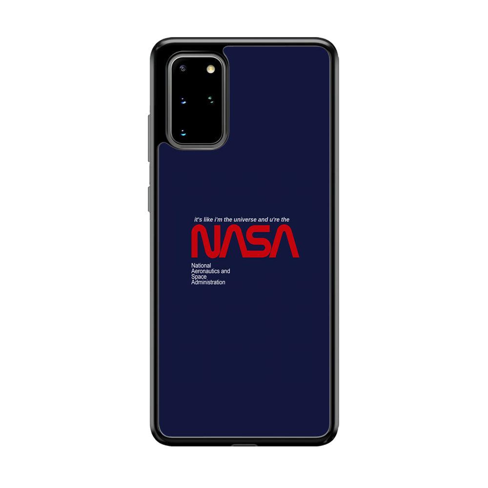 Nasa Like The Universe Samsung Galaxy S20 Plus Case-Rubber Black (2D Case)-Oxvistore