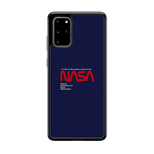 Nasa Like The Universe Samsung Galaxy S20 Plus Case-Rubber Black (2D Case)-Oxvistore
