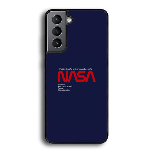 Nasa Like The Universe Samsung Galaxy S24 Case-Rubber Black (2D Case)-Oxvistore