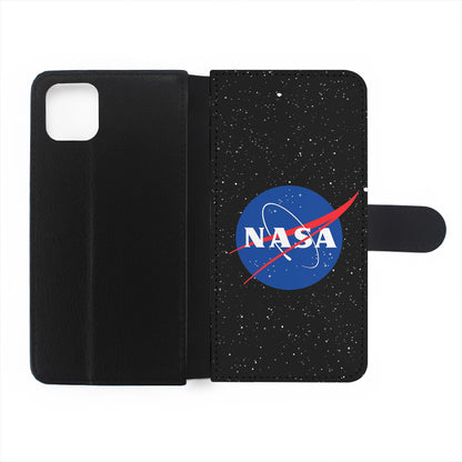 Nasa Logo Galaxy Space Flip Wallet Phone Case