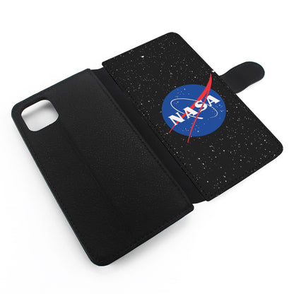 Nasa Logo Galaxy Space Flip Wallet Phone Case