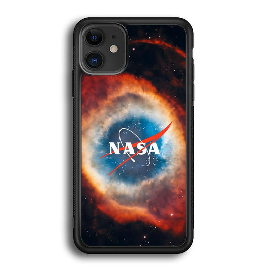 Nasa Nebula iPhone 12 Case-Rubber Black (2D Case)-Oxvistore