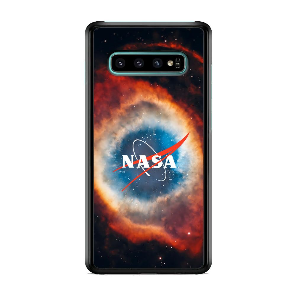 Nasa Nebula Samsung Galaxy S10 Plus Case-Rubber Black (2D Case)-Oxvistore