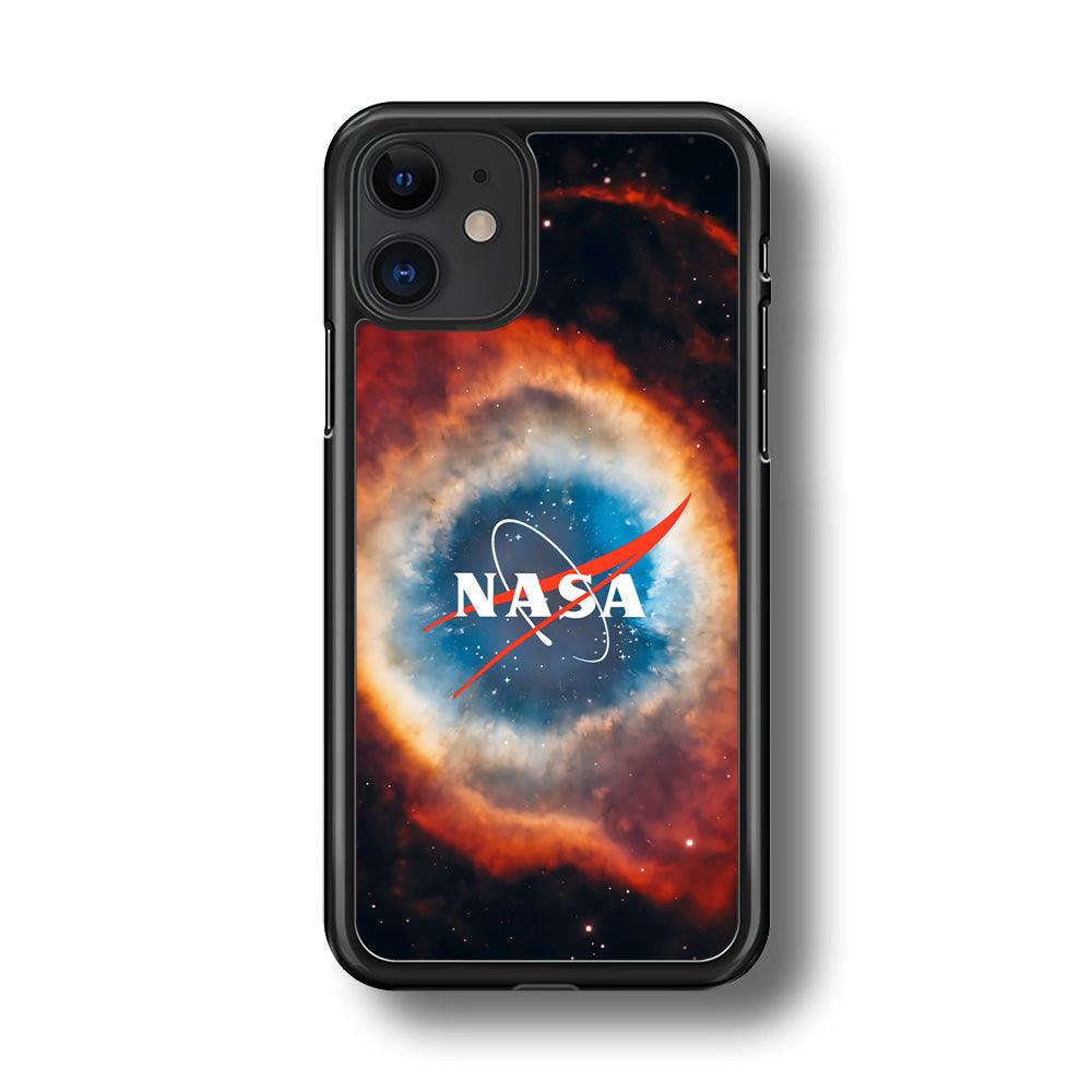 Nasa Nebula iPhone 11 Case-Rubber Black (2D Case)-Oxvistore