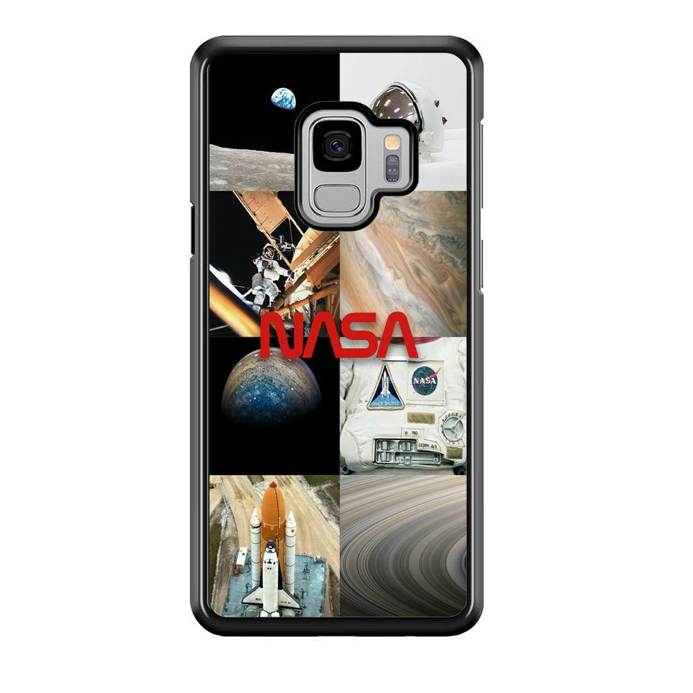 Nasa Partner In The Sky Samsung Galaxy S9 Case-Rubber Black (2D Case)-Oxvistore
