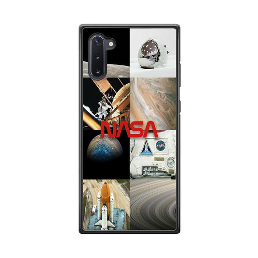 Nasa Partner In The Sky Samsung Galaxy Note 10 Case-Rubber Black (2D Case)-Oxvistore